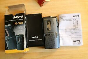 Sanyo TRC-5830 Talkbook Micro Cassette Dictaphone Voice Recorder. Looks New!