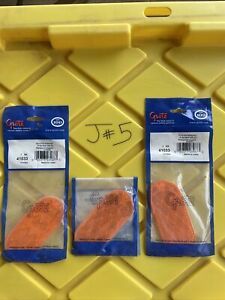 (Set Of 3) New Genuine GROTE 41033 Reflector, Stick-On, Yellow, Oval