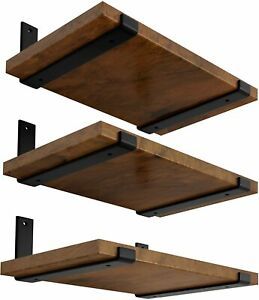 LEOPO 12 inch Shelf Bracket for DIY Floating Shelf, 1/5 inch 6 pack