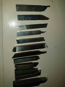 LOT OF 12 mix of Carbide Brazed Lathe Tool Bit