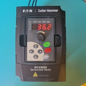 1HP VFD, EATON CUTLER-HAMMER MVX9000 SENSORLESS VECTOR, 480VAC, 3PH, 3AMPS