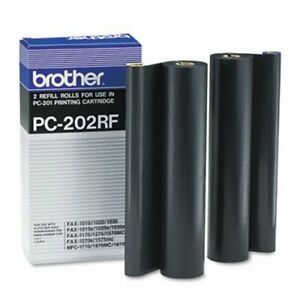 Brother PC202RF Thermal Transfer Refill Rolls, Black, 2/Pack (BRTPC202RF)