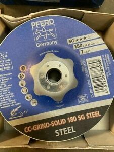 (10 Pack) PFERD 64185180 Cc-Grind-Solid Sg Steel Grinding disc 180 mm