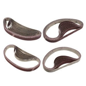 SET OF 40 ABRASIVE SANDING BELTS 1X30&#034; TOOL GRINDER WOODWORKING SUPPLIES #36-120