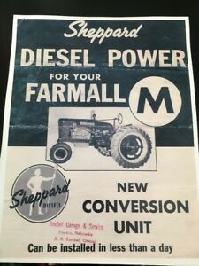 Sheppard Diesel Conversion IH International Farmall M MTA Super W6 Flyer