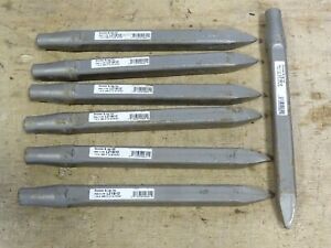 (7) Brunner &amp; Lay Inc.  USA Made 11 x .886 x 12&#034; Jack Hammer Chisels , L21B12