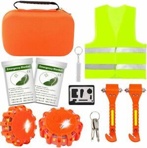 XYK Roadside Emergency Car Kit, LED Road Flares Emergency Light With Safety And