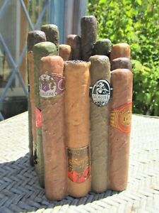 UNIQUE &#034;CIGARS GALORE&#034; MOLDED PEN / PENCIL HOLDER TOBACCIANA DESK ORGANIZER