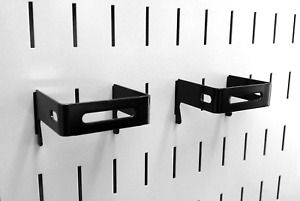 Wall Control Pegboard 2In X 2In C-Bracket Slotted Metal Pegboard Hook for Wall C