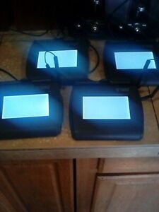 x4 Topaz Systems  4x3&#034; USB Retail POS Signature Pad + Stylus T-LBK750-BHSB-R