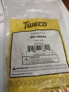 (25 Pcs) Tweco WS14H-564 Contact Tip 1140-1247
