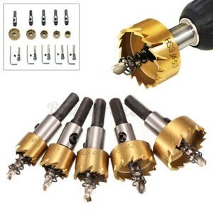 5pcs HSS Hole Saw Tooth Drill Bit Cutter Tool For Metal Wood Alloy Set