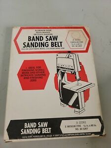 5 pack Sears Band Saw Sanding Belts for Craftmans 1/2&#034; X 80&#034; 80 Grit   22361 NOS