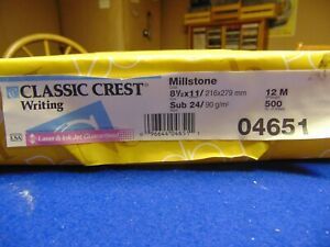 NEENAH CLASSIC CREST WRITING 24# MILLSTONE 500 SHEET REAM OF PAPER