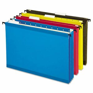 Pendaflex 09213 3.5 in. Expansion Hanging Pocket Files - Letter, Assorted