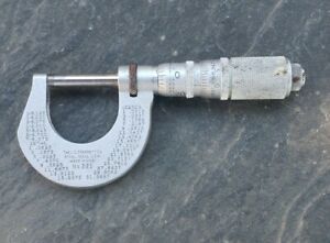 Starrett No. 221L Hi Precision  1 Inch Micrometer