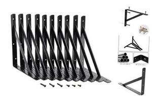 Hardware 12 inch x 8 inch Heavy Duty Shelf L Brackets Shelf Support Corner