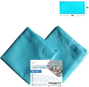 Fluorescent Light Filters, Light Covers for Classroom Office Hospital, 2x4ft, Fl