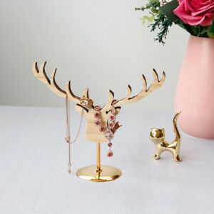 Creative Decorative Deer Wood Jewelry Holder Wedding Earrings  Holder Jewelry