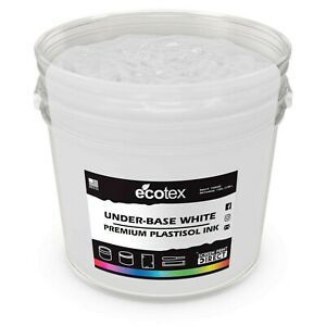 Ecotex Underbase White Plastisol Ink for Screen Printing Non Phthalate Formul...