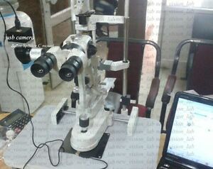 Slit Lamp Haag Streit Type 5 Step ,Beam Splitter,C Mount , USB Camera Attcahment