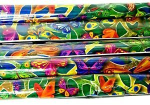 5x Foil Butterfly Premium Block-out Contact Book Covering 1m x 450mm Per Roll
