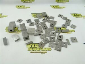LOT OF ASSORTED GAGE BLOCKS MOSTLY SQUARE BLOCKS MITUTOYO WEBBER CEJ HOKE