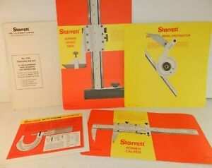 Vtg STARRETT Tools Training Aid Kit Vernier Calipers Micrometer Protractor Gages