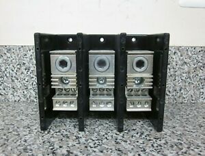 New Marathon 1443551 380A 3P 600V CU/AL Power Distribution Terminal Block