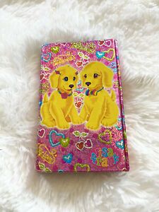 Vintage Lisa Frank Golden Retriever Trifold Flip Out Agenda Planner Organizer
