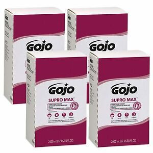 GOJO SUPRO MAX Cherry Heavy Duty Hand Cleaner, 4 Pack, 2000 mL, Item 7282-04