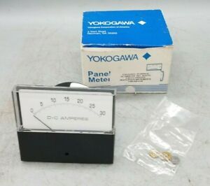 1 NOS YOKOGAWA  PANEL METER 0-30 D-C AMPERES * NEW IN BOX *