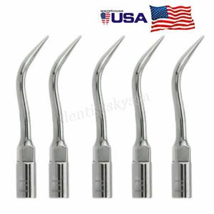5X Dentist Ultrasonic Scaler Tip P4 Remove Subgingival Perio fit EMS Cavitron