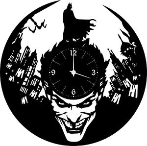 CDR,DFX Files For CNC Laser  Plasma Router-TO MAKE A Wall CLOCK-JOKER 103