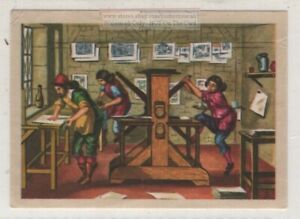 Early Intaglio Printing Presses Vintage Ad Trade  Card