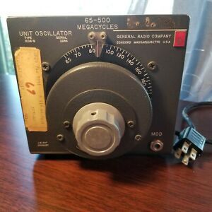 General Radio Co. Unit Oscillator 1208-B Antique Vintage Ham Radio Equipment