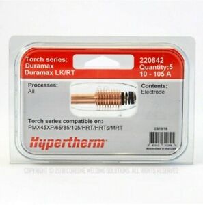 Hypertherm 220842 Powermax 85 Electrodes