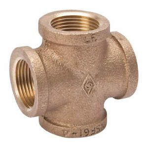 GRAINGER APPROVED 22UL22 Cross,1 In, Brass