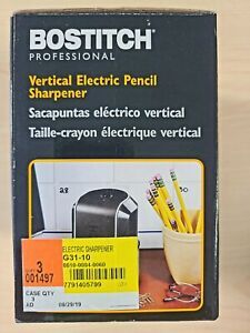 NEW! Bostitch Vertical Electric Pencil Sharpener, Black (EPS5V-BLK) 50% Faster