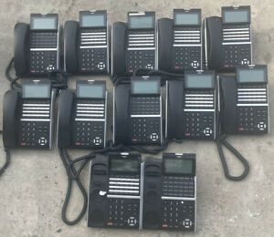 NEC DT800  ITZ-24D-3 24 BUTTON BLACK DIGITAL PHONE Lot Of 12