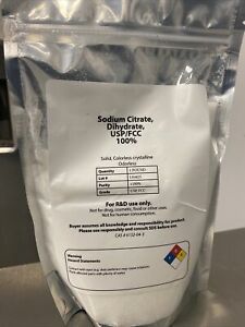 Sodium Citrate Dihydrate USP/FCC 100% Crystal (1lb)