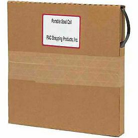 Pac Strapping Portable Steel Strapping Coil In Self Dispensing Carton, 200&#039;L x 3