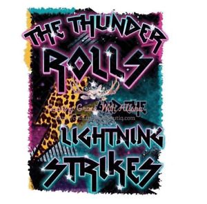 Sublimation Print Design Thunder Rolls Ready to Press Heat Transfer