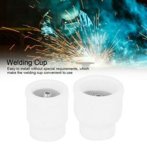 Kit Welding Cup Metalworking Set TIG Tool Torch White 2Pcs Accessories