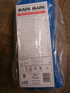 MAPA Stansolv 382 AK-22 Nitrile Gloves, 382229, 12 Pr, Cotton Lined Blue