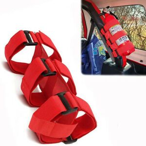 Fire Extinguisher Holder Mount Strap Adjustable Roll Bar for Jeep Wrangler JK TJ