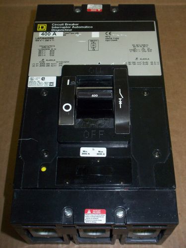 Square D LAP 3 pole 400 amp 600v LAP36400MB Circuit Breaker Gray Label