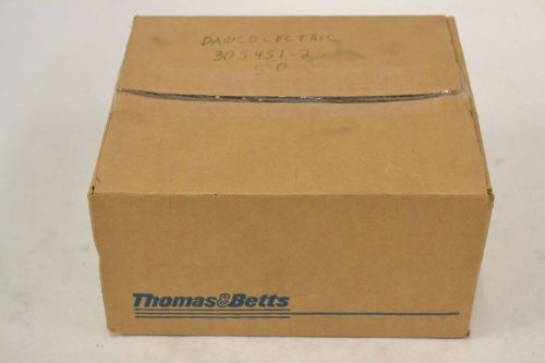 LOT 5 NEW THOMAS&amp;BETTS 2565 1-1/2IN STRAIN RELIEF CORD CONNECTOR STEEL B312940