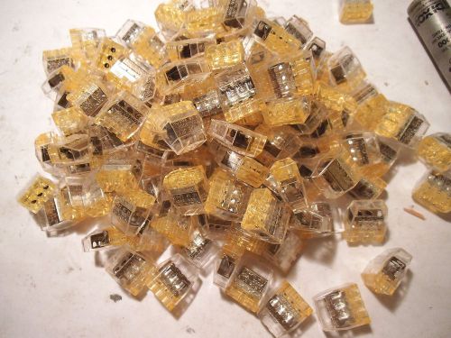 Qty= 135 ideal in-sure push-in 3-port wire connector 30-085j for sale