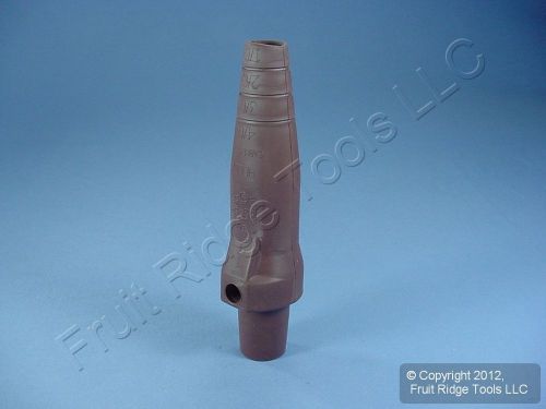 New leviton brown cam-type plug insulator sleeve female ect 16 series 16sdf-14h for sale